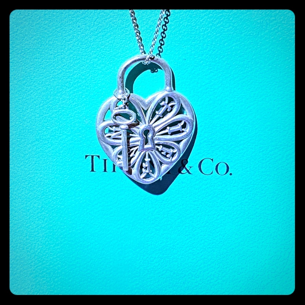 Tiffany & Co. 925 Filigree Heart Necklace